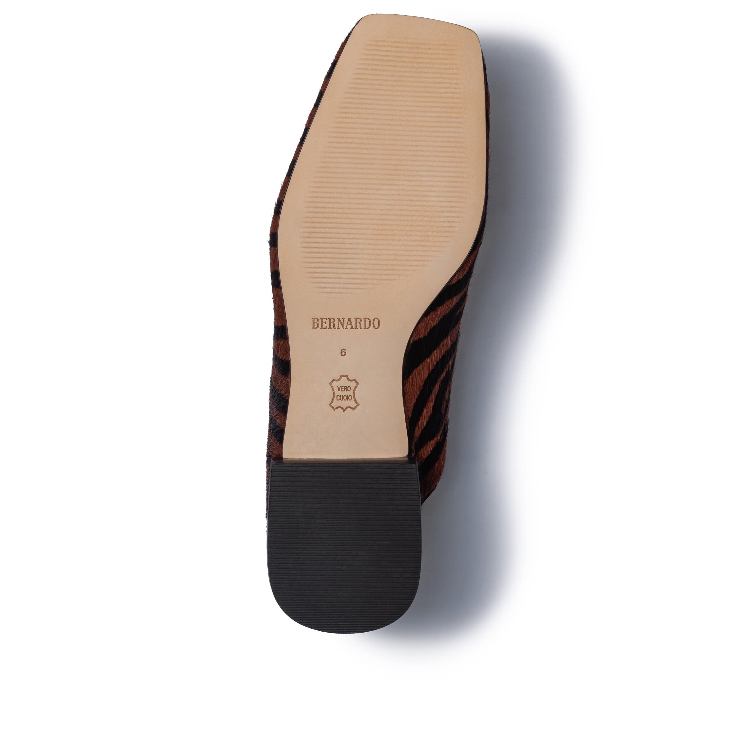 Porto Haircalf Flat Mule, Alternate, color, ZEBRA