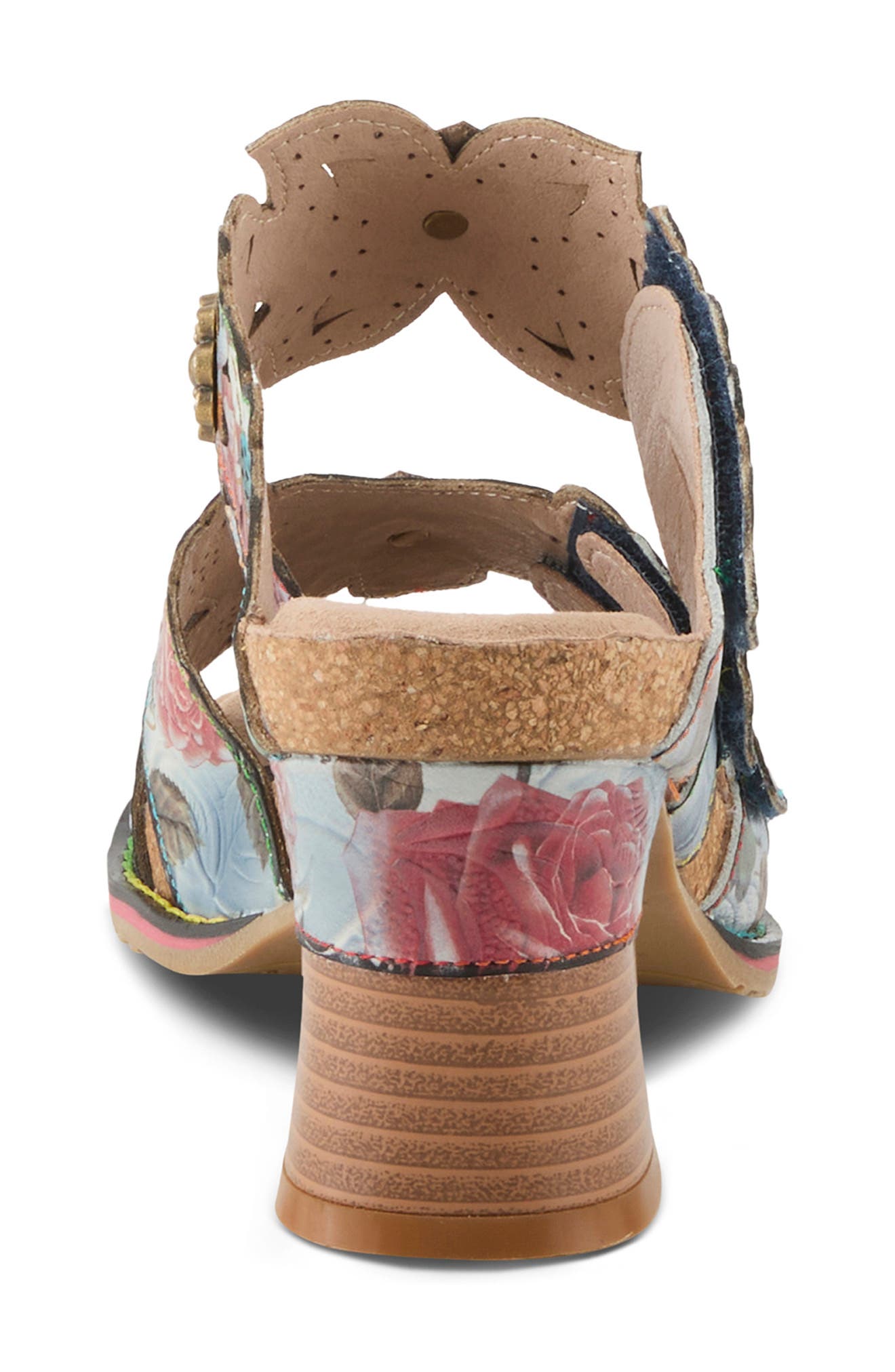 L'Artiste by Spring Step Radiating Sandal, Alternate, color, Denim Multi