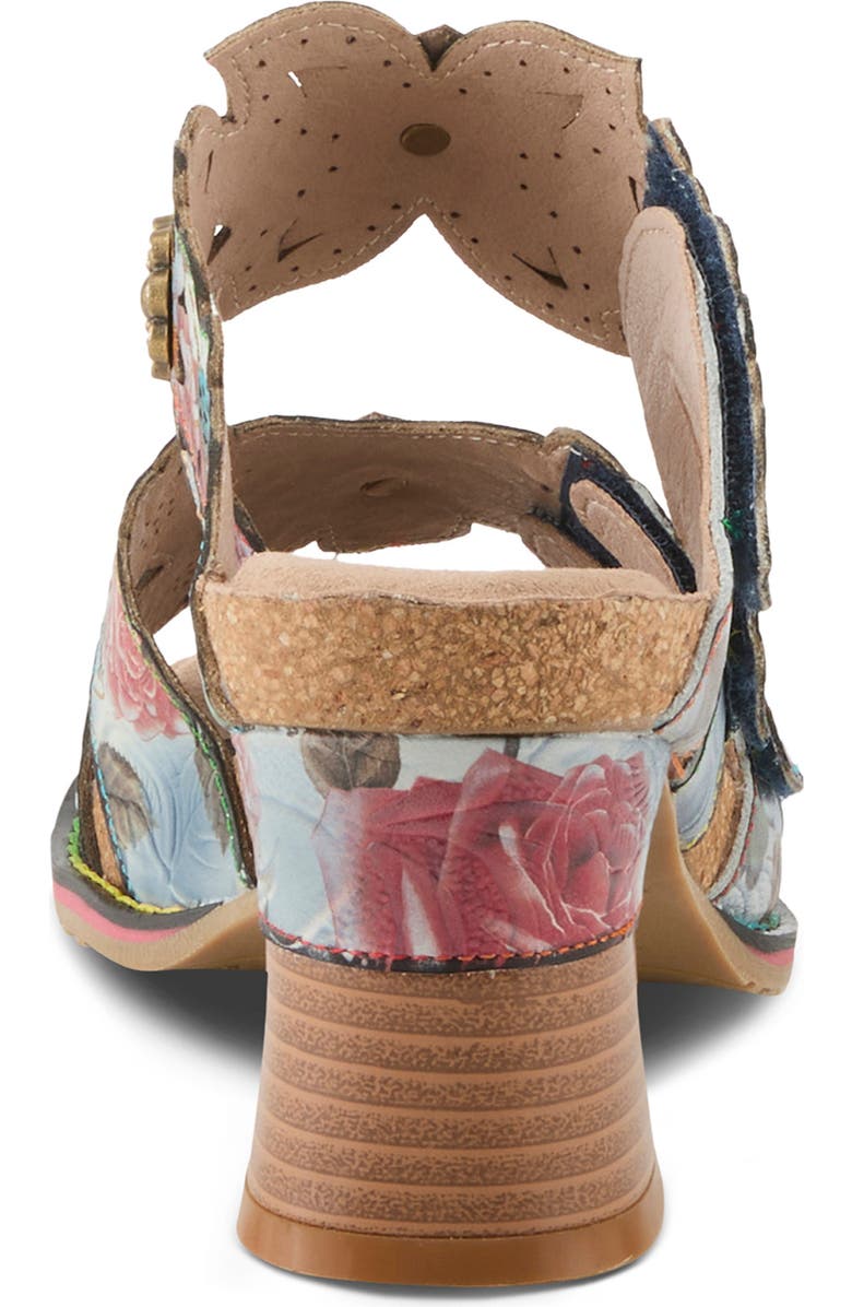 L'Artiste by Spring Step Radiating Sandal, Alternate, color, Denim Multi