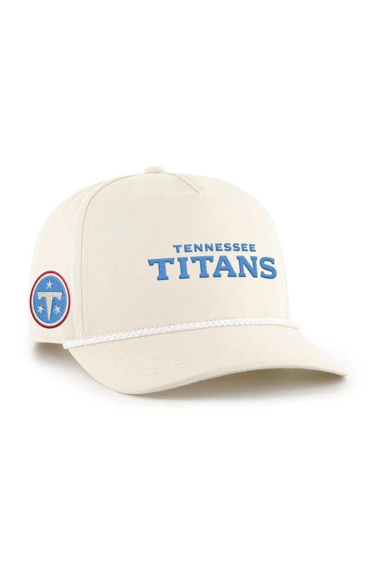 Men's '47 Natural Tennessee Titans Sure Shot Rope Hitch Adjustable Hat, Main, color, Natural