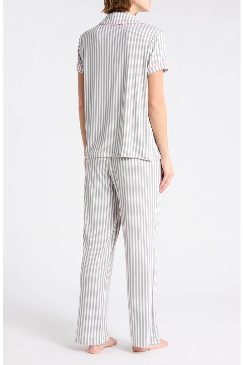Ginnie Butter Soft Pajamas, Alternate, color, PINSTRIPE - GRAY