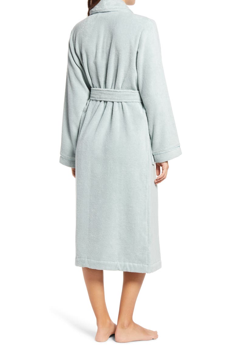 Hydro Cotton Terry Robe, Alternate, color, TEAL MIST