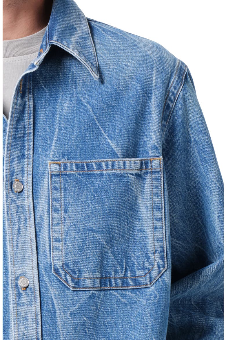 Craven Denim Button-Up Shirt, Alternate, color, TWIST MEDIUM INDIGO C