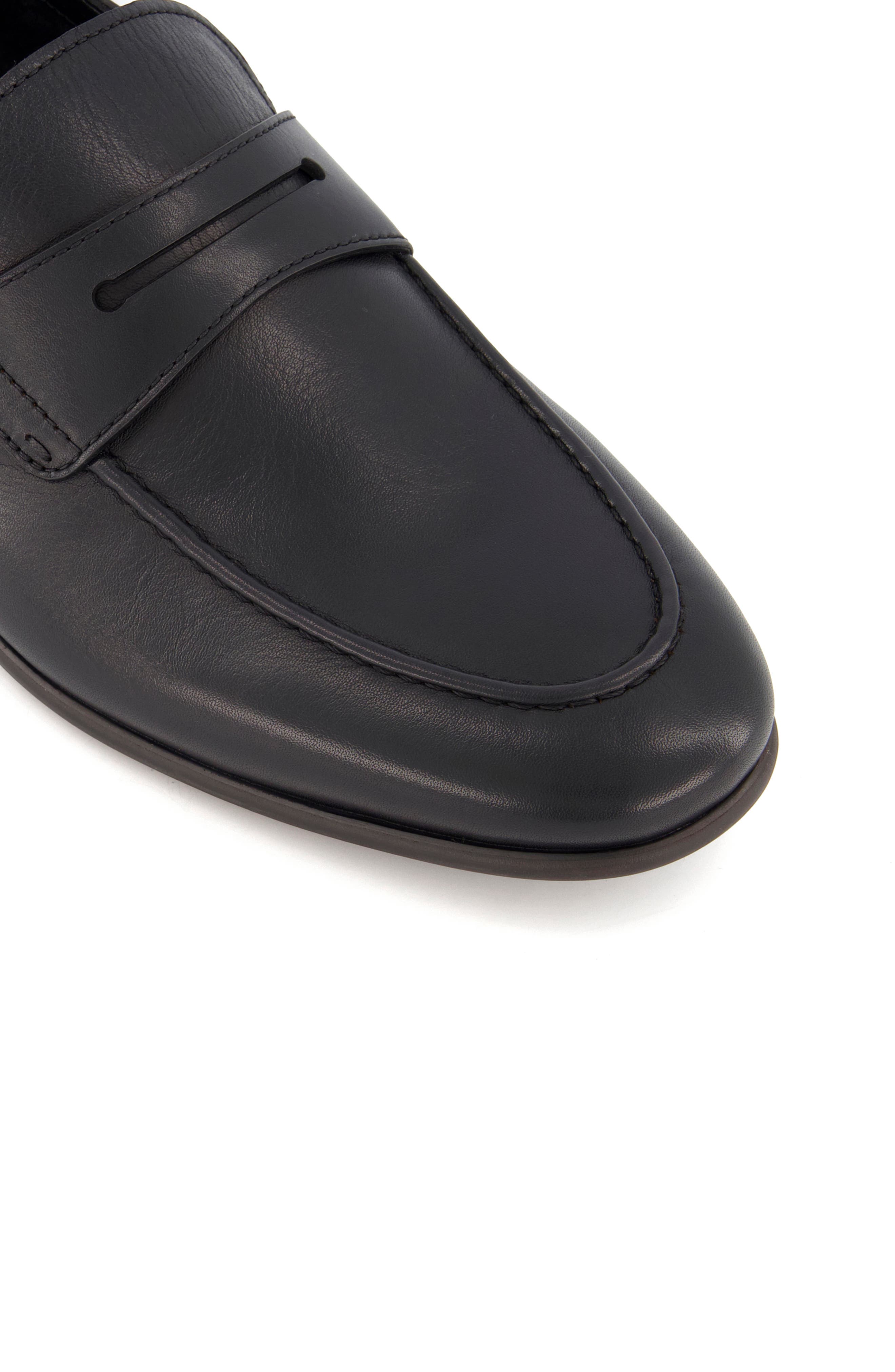 Dune London Sync Collapsible Heel Penny Loafer, Alternate, color, 