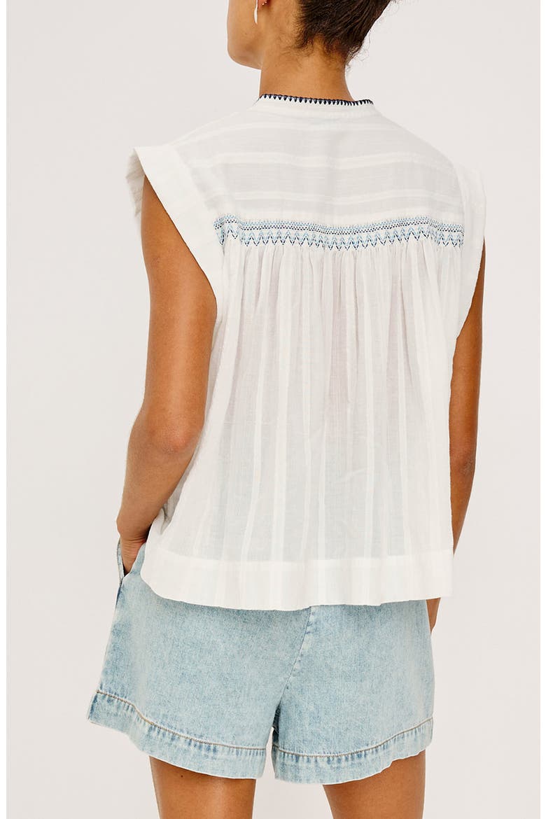 Willow Embroidered Detail Cotton Top (Women) | Nordstrom