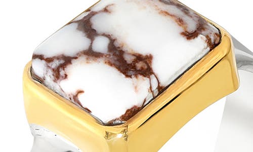 Ys Gems Dahlia Ring In Metallic