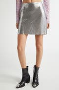 Rabanne Metallic Mesh Miniskirt