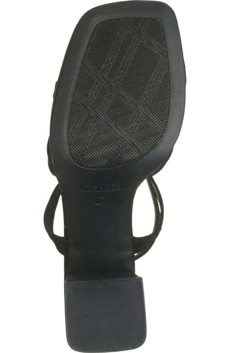 TOP GUY SHOES Crystal Bow Block Heel Sandal, Alternate, color,