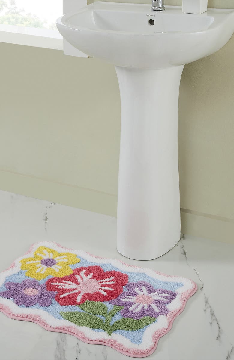 VCNY HOME Scalloped Edge Tufted Bath Mat, Alternate, color,