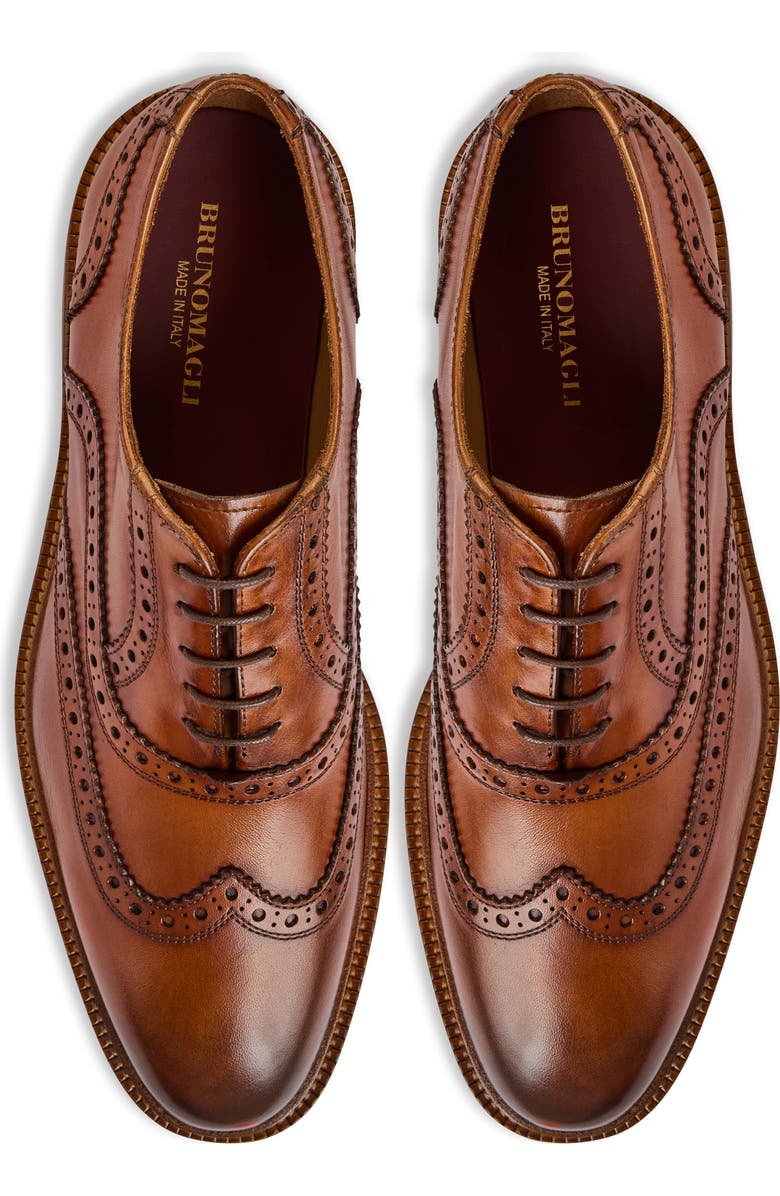 Bruno Magli Alfonso Wingtip Oxford, Alternate, color, Cognac
