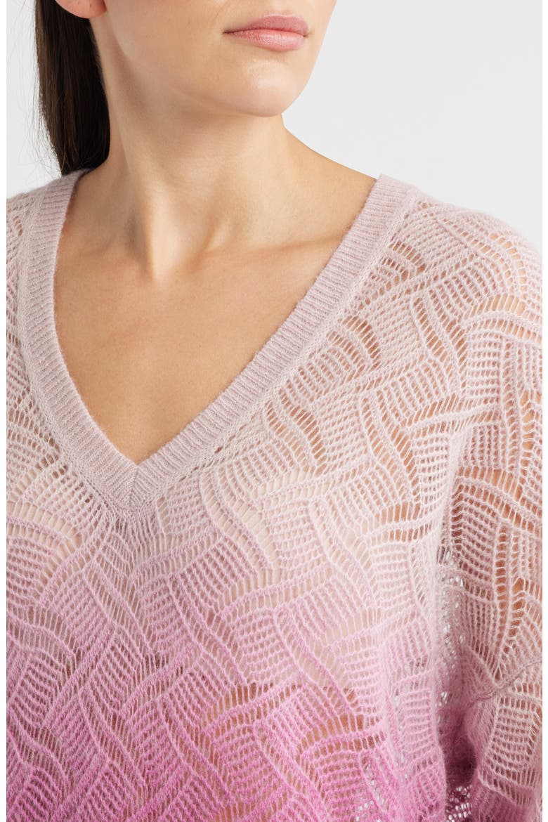 Frigioni Dip Dye Open Knit Sweater, Alternate, color, OPEN MISC