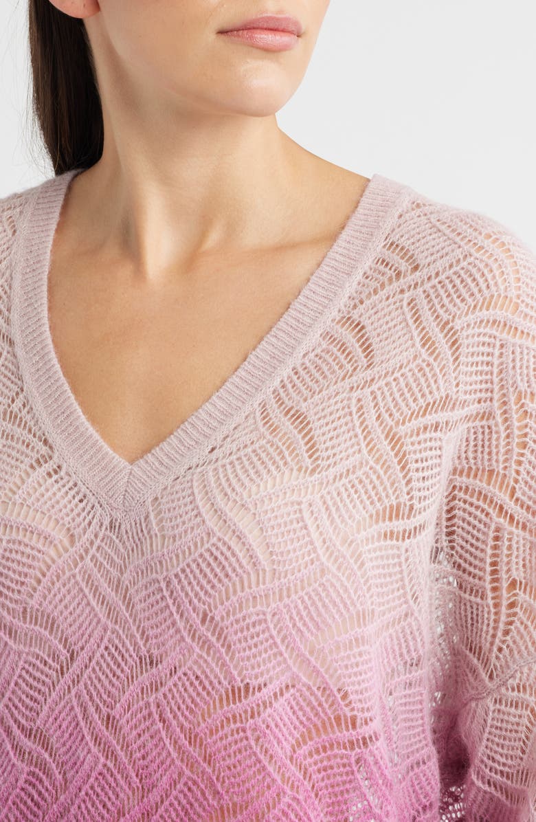 BOSS Orange Frigioni Dip Dye Open Knit Sweater, Alternate, color, 