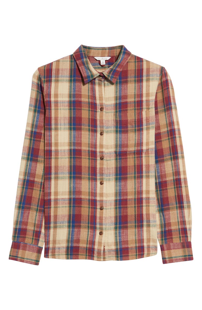 L.L.Bean Signature Heritage Plaid Cotton Flannel Button-Up Shirt, Alternate, color,