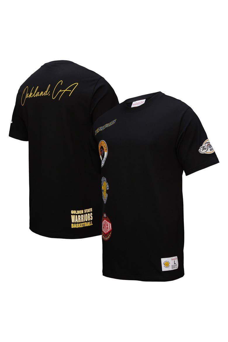 Men's Black Golden State Warriors Black Out Collection Vintage Premium T-Shirt, Main, color, Black
