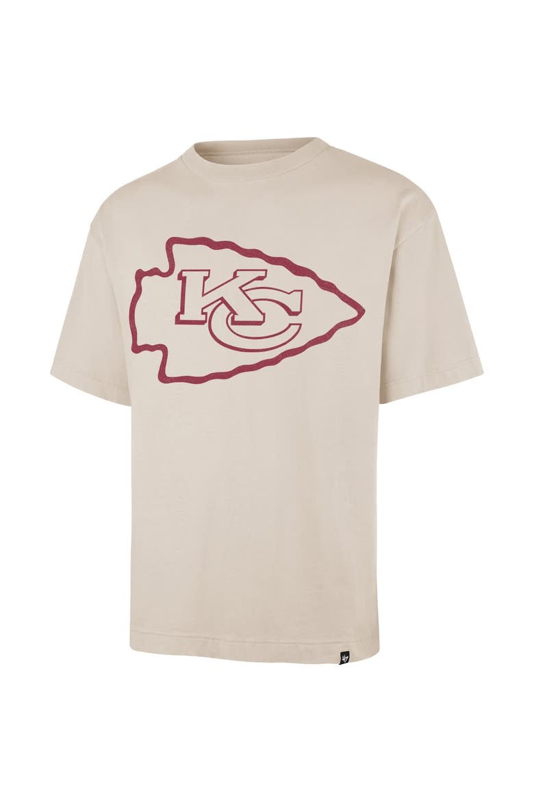 Men's '47 Tan Kansas City Chiefs Bouldering Imprint Ravine Foundation T-Shirt, Alternate, color, Tan