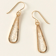 Uncommon Goods Herkimer Diamond Raindrop Earrings by Britta Ambauen