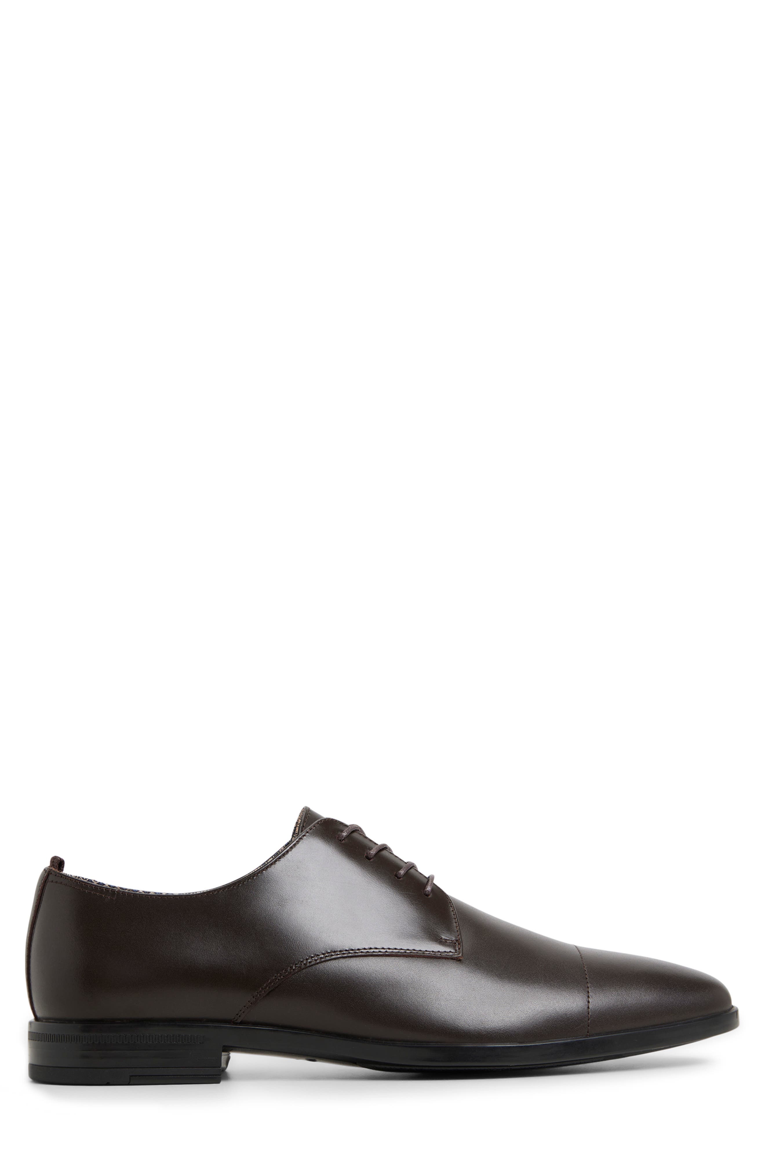 Garratt Cap Toe Derby, Alternate, color, DARK BROWN