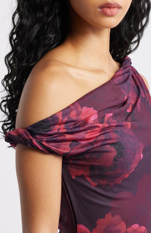 Lulus Mischa Twist Strap Mermaid Gown In Purple