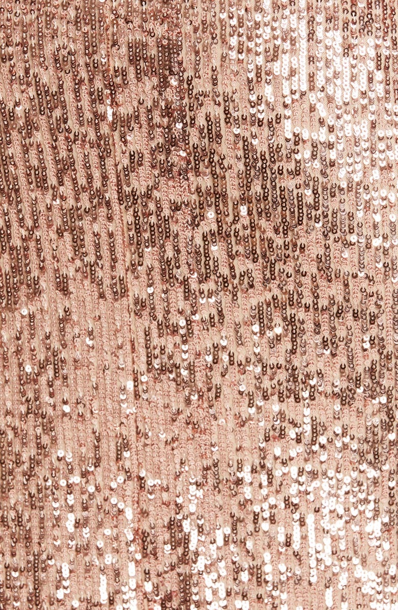 Sachin & Babi Ruffle Trim Sequin Dress, Alternate, color, 