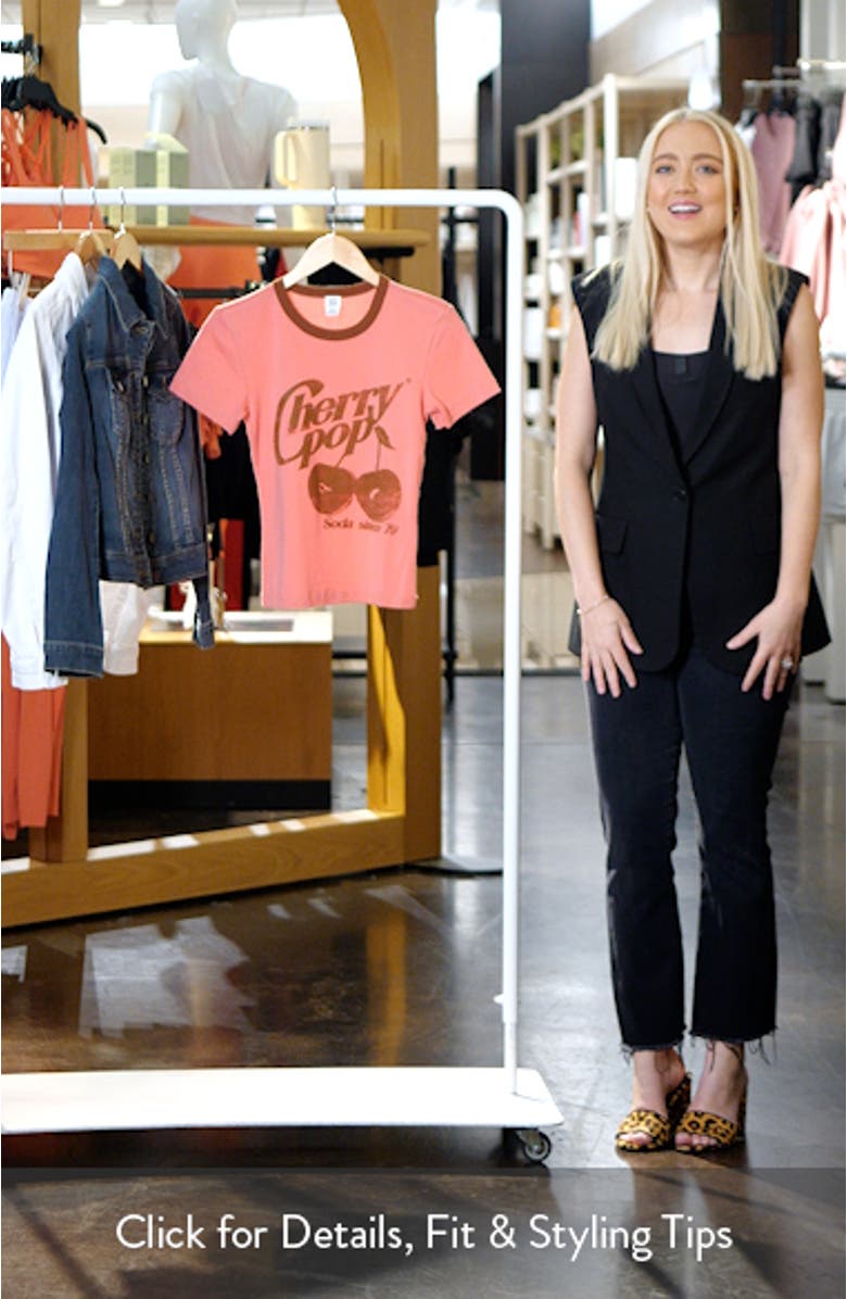 Cherry Pop Graphic Baby Tee, sales video thumbnail