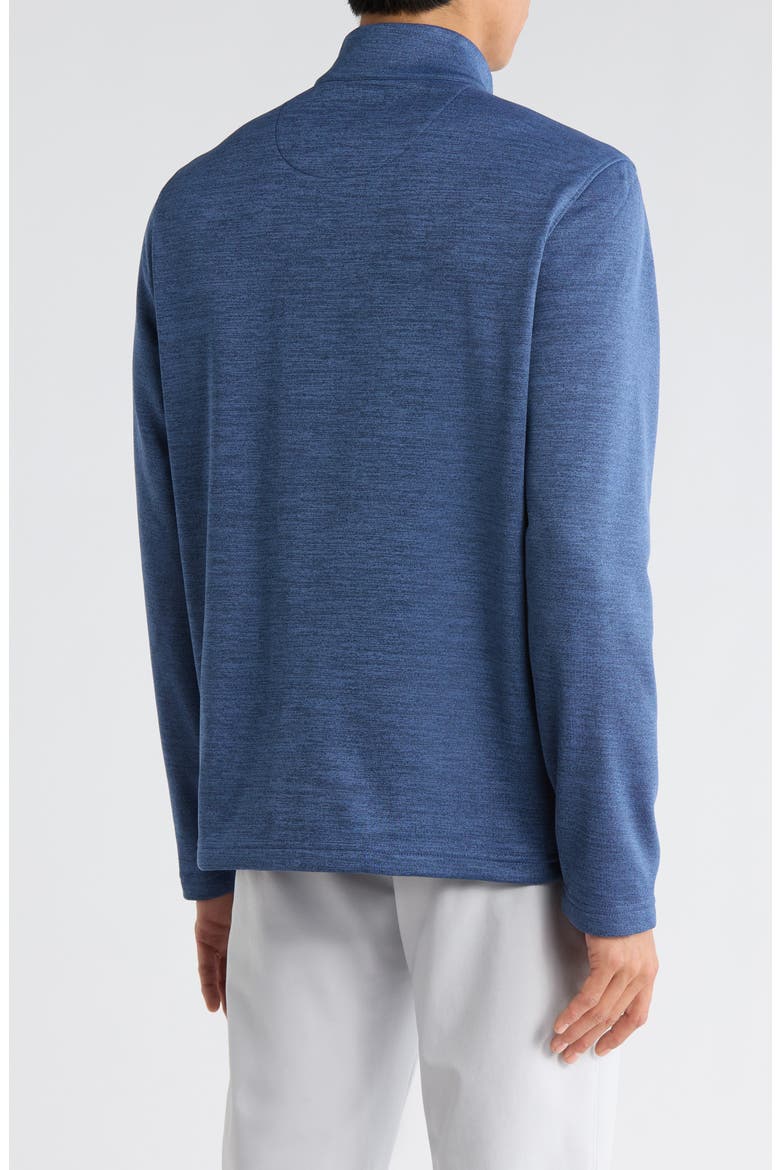 Fleece Quarter Zip Golf Base Layer, Alternate, color, PEACOAT HEATHER