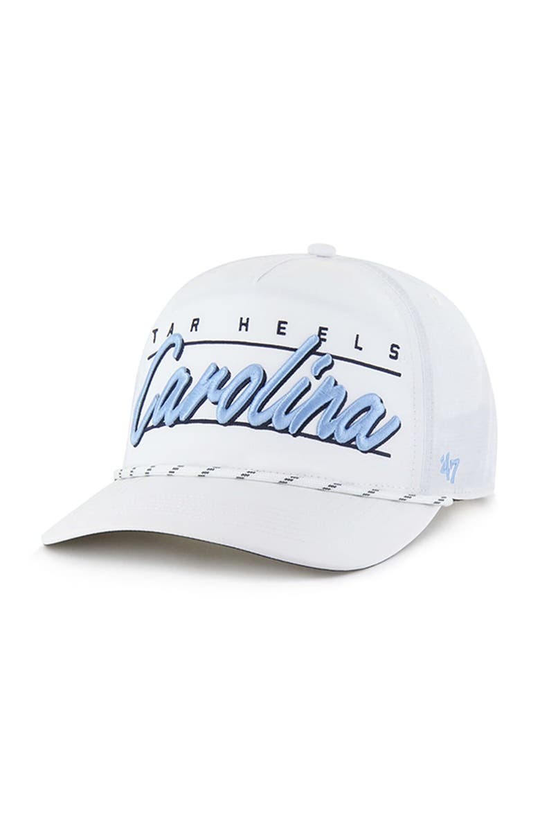 '47 Men's '47 White North Carolina Tar Heels Condor Hitch brrr° Adjustable Hat, Main, color, 