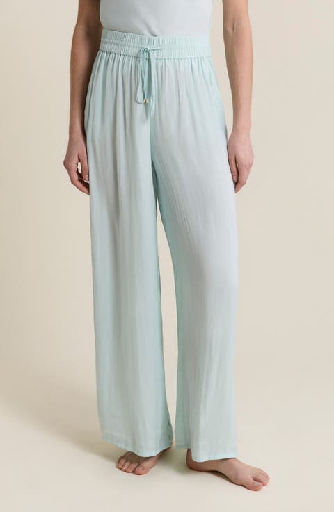 Cheeta Wide Leg Pajama Pants