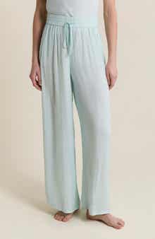 Cheeta Wide Leg Pajama Pants
