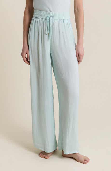 Cheeta Wide Leg Pajama Pants