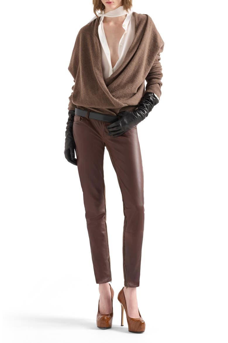 Silk Bow Shirt, Alternate, color, SILK IVORY