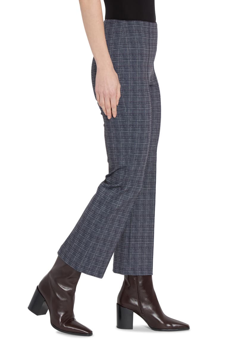 Elysse Plaid High Waist Ankle Pants, Alternate, color, WALL STREET PLAID