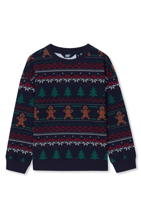 Boys Graphic Crew Neck Sweatshirt