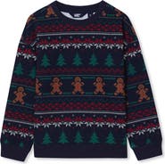 Lands' End Boys Graphic Crew Neck Sweatshirt