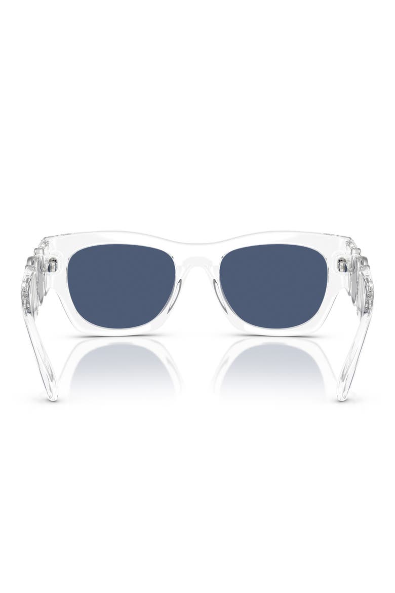 52mm Pillow Sunglasses, Alternate, color, CRYSTAL