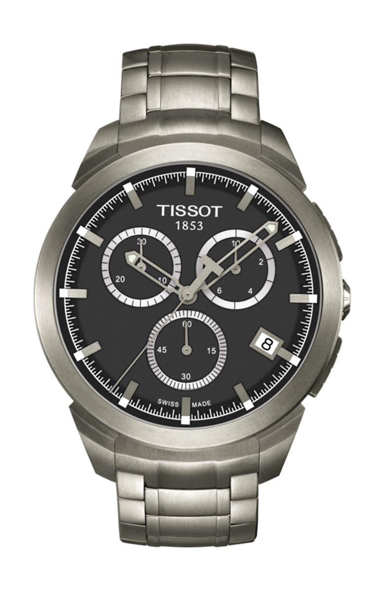 Tissot Men's Titanium Chronograph Bracelet Watch, 43mm, Main, color, 