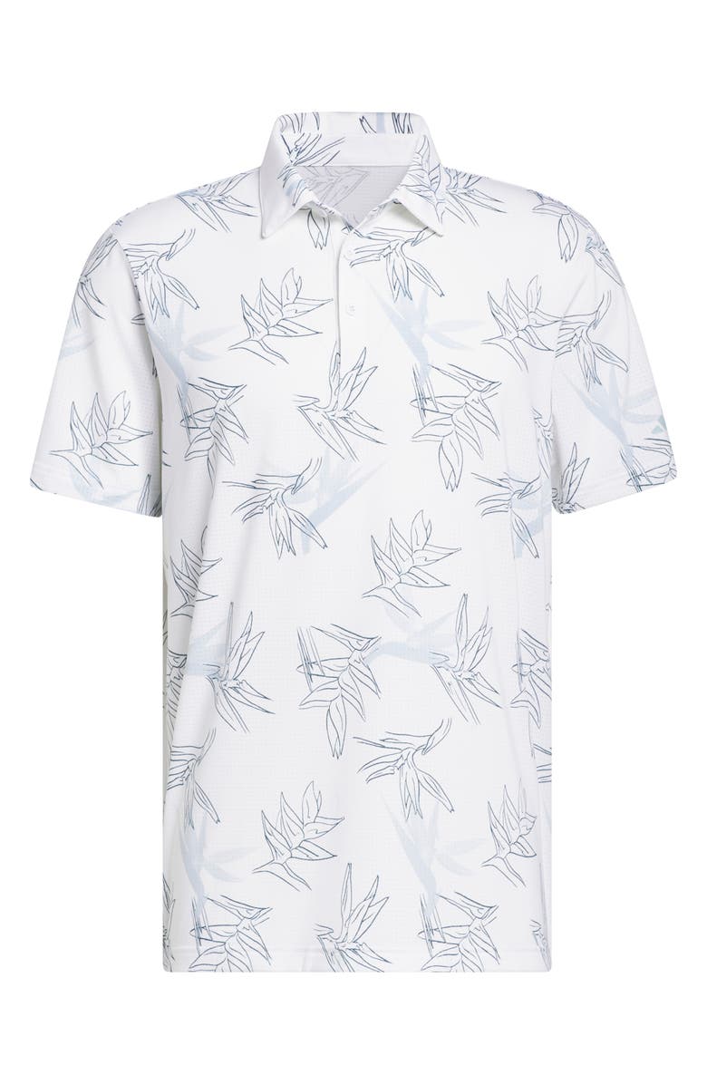 adidas Golf Oasis Floral Mesh Golf Polo, Alternate, color, 