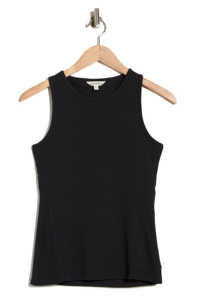 Mellie Ribbed Tank, Alternate, color, BLACK