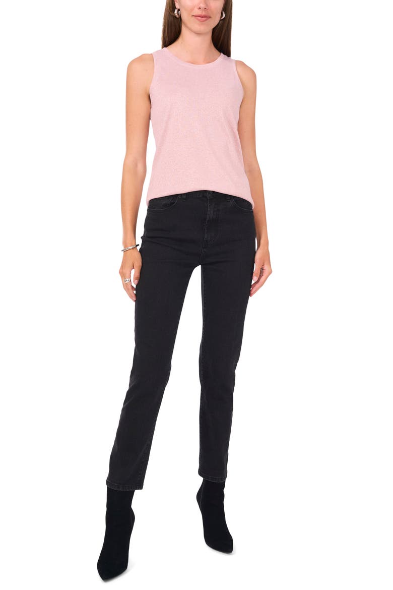Metallic Knit Tank, Alternate, color, DUSTY BLUSH
