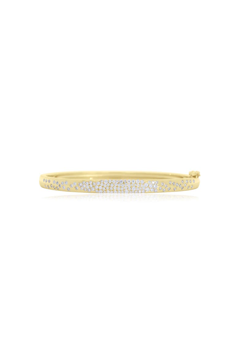 CZ Confetti Bangle, Main, color, Gold Plated Sterling Silver