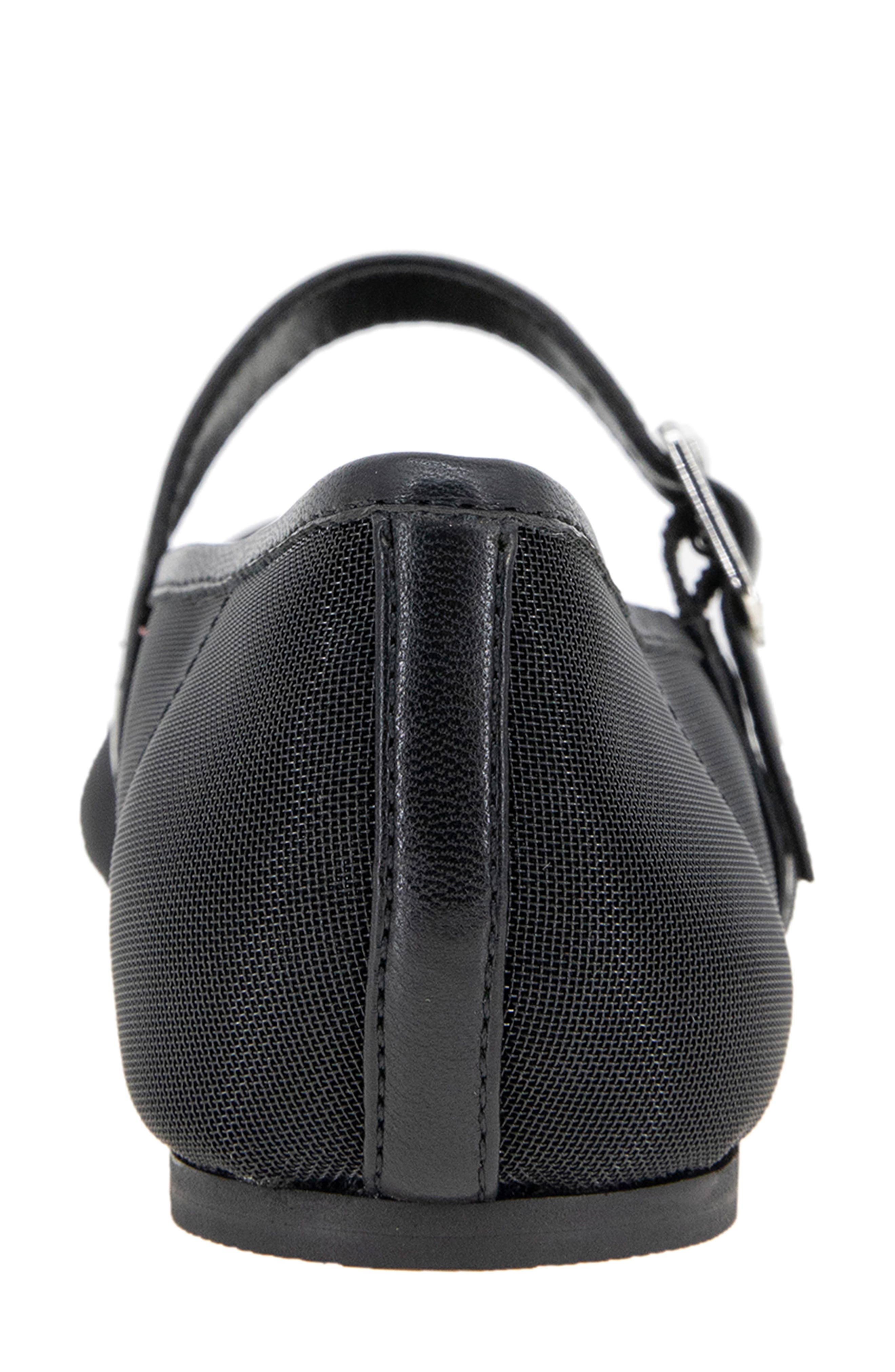 BCBGeneration Harpin Mary Jane Flat, Alternate, color, Black Mesh