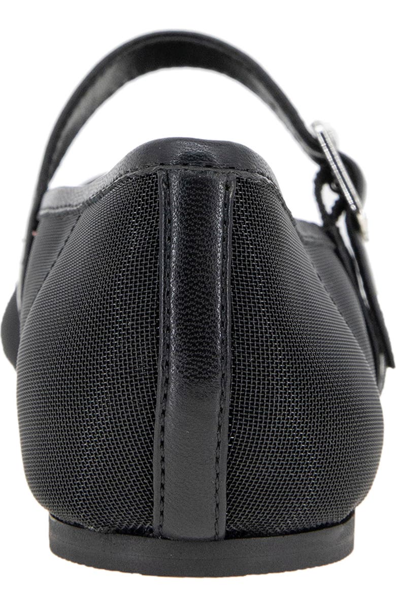 BCBGeneration Harpin Mary Jane Flat, Alternate, color, Black Mesh