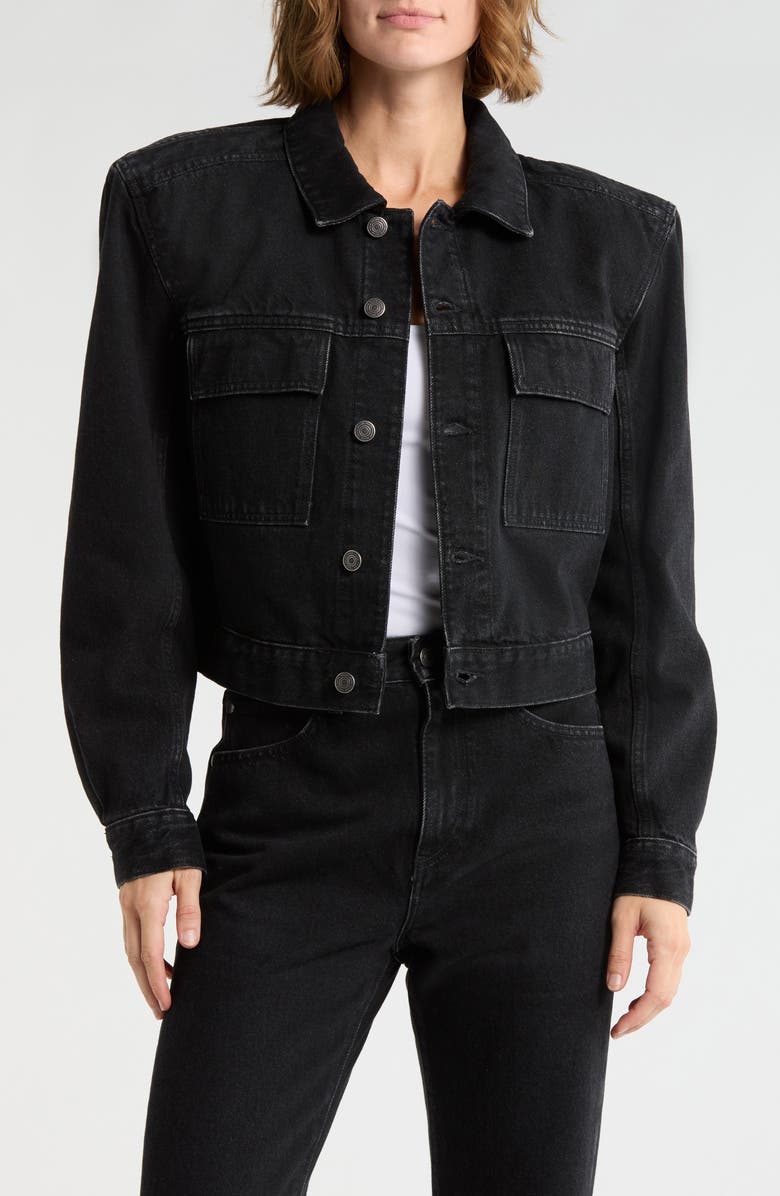 FRAME The Atelier Arch Denim Jacket, Main, color, Worship