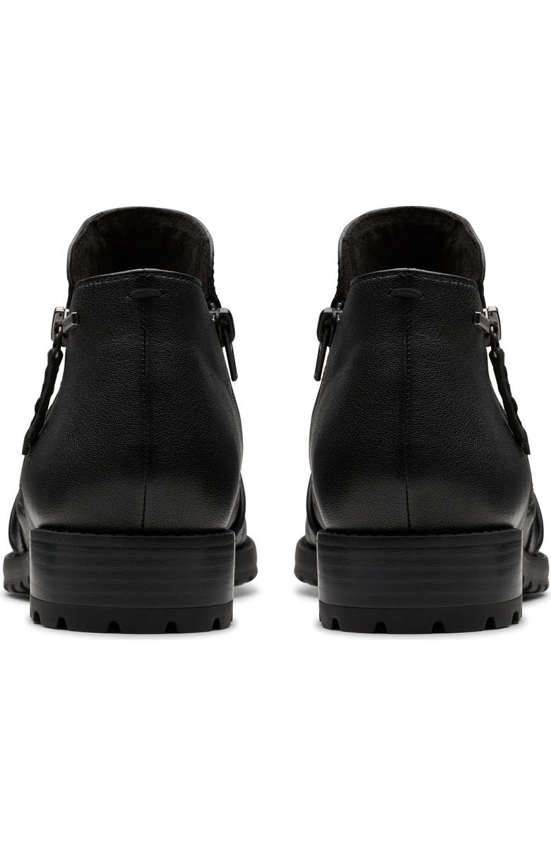 Clarks<sup>®</sup> Nissini Top Waterproof Leather Ankle Boot, Alternate, color, Black Leather