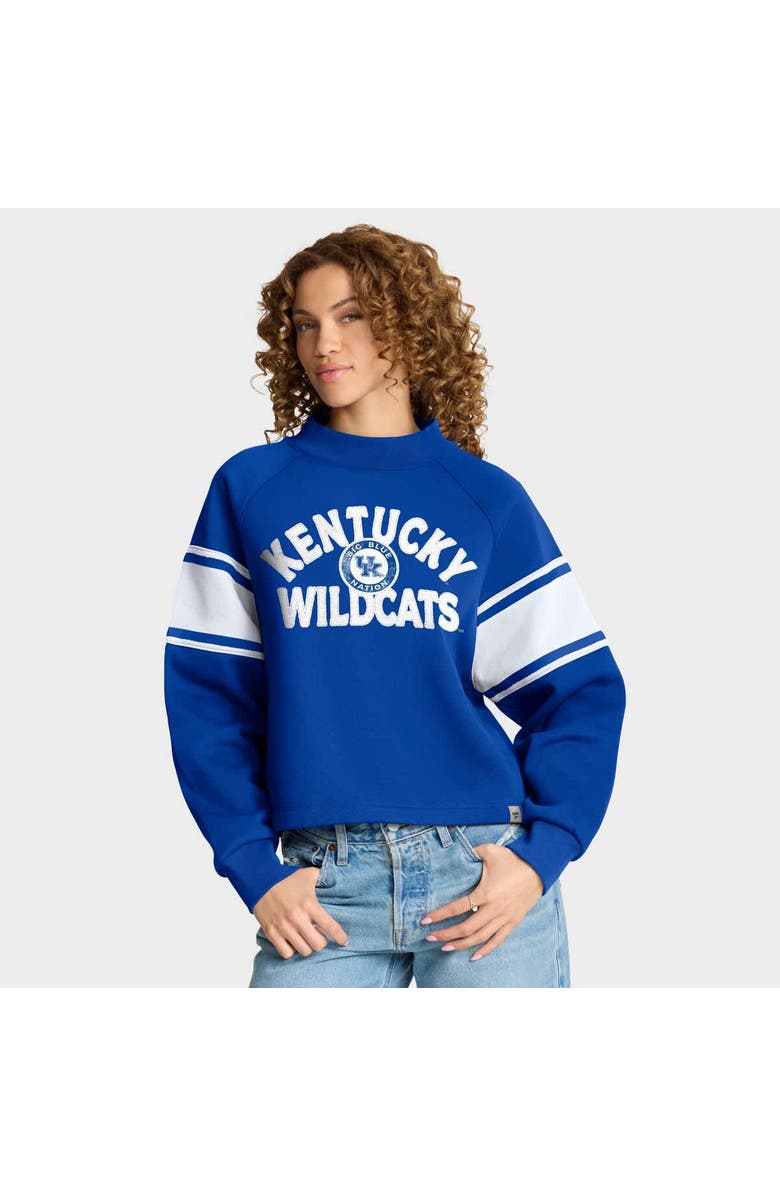 FANATICS Women's Fanatics Royal Kentucky Wildcats Oversized Hometown Premium Punt Coverage Raglan Pullover Sweatshirt, Main, color, Royal