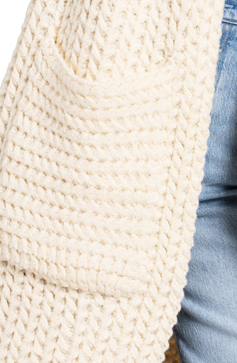 SAACHI Knit Open Front Cardigan, Alternate, color, Cream