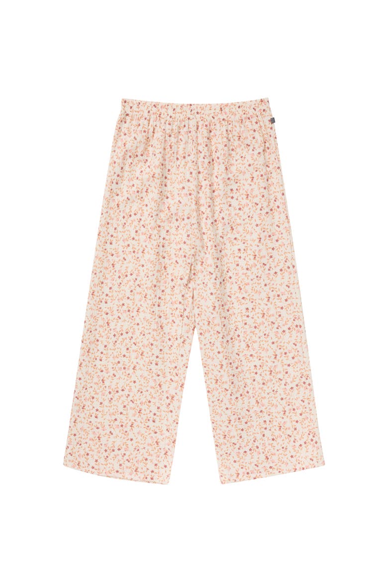 Top and Cropped Pants Set, Alternate, color, Beige Vine Floral