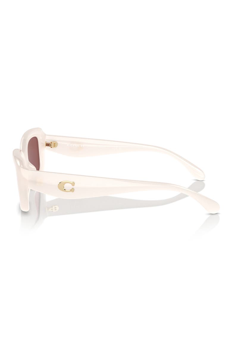 51mm Rectangular Sunglasses, Alternate, color, WINE
