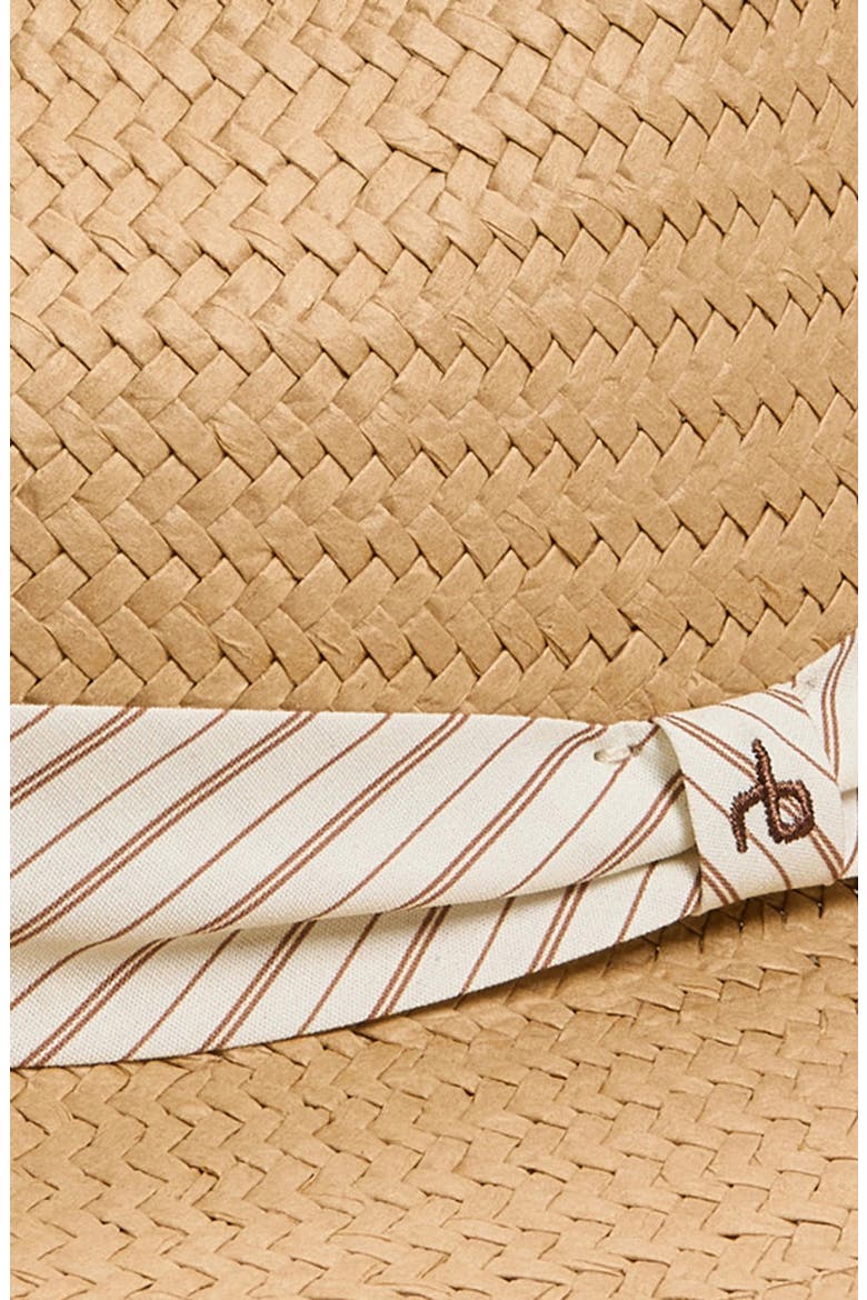 Packable Straw Fedora, Alternate, color, BURNT STRAW
