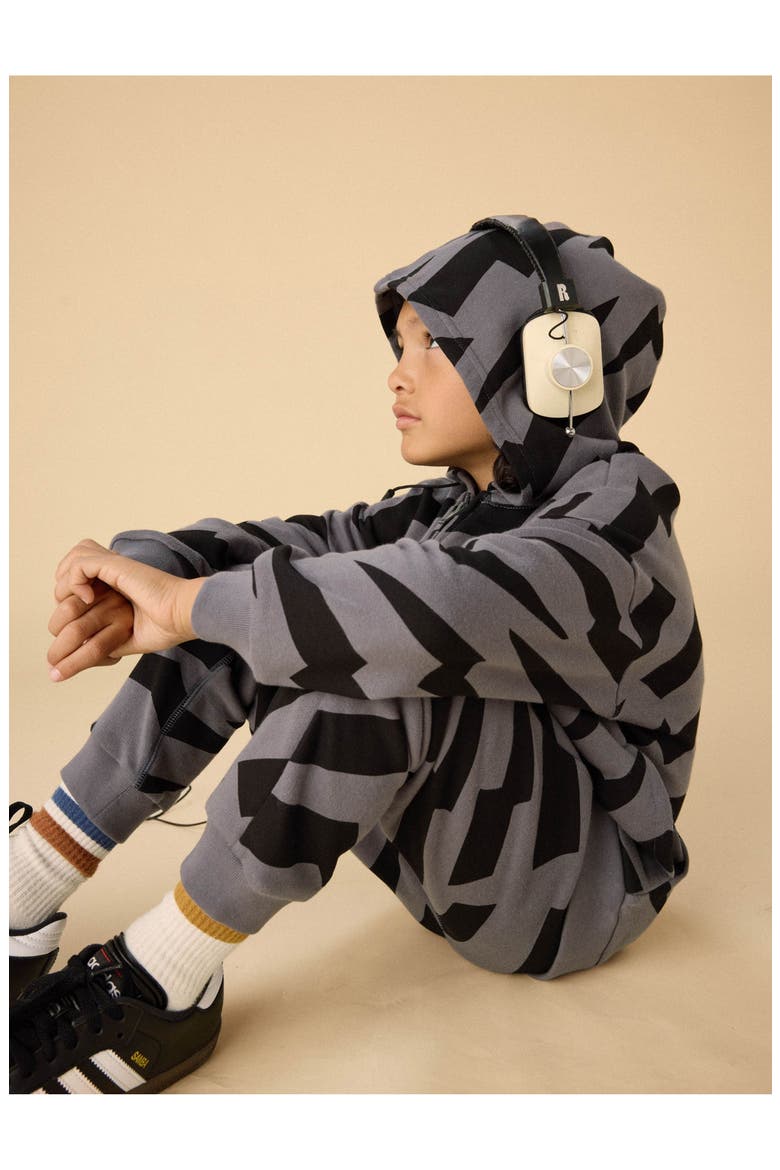 Easy Fit Hoodie, Alternate, color, Lightning Stripes