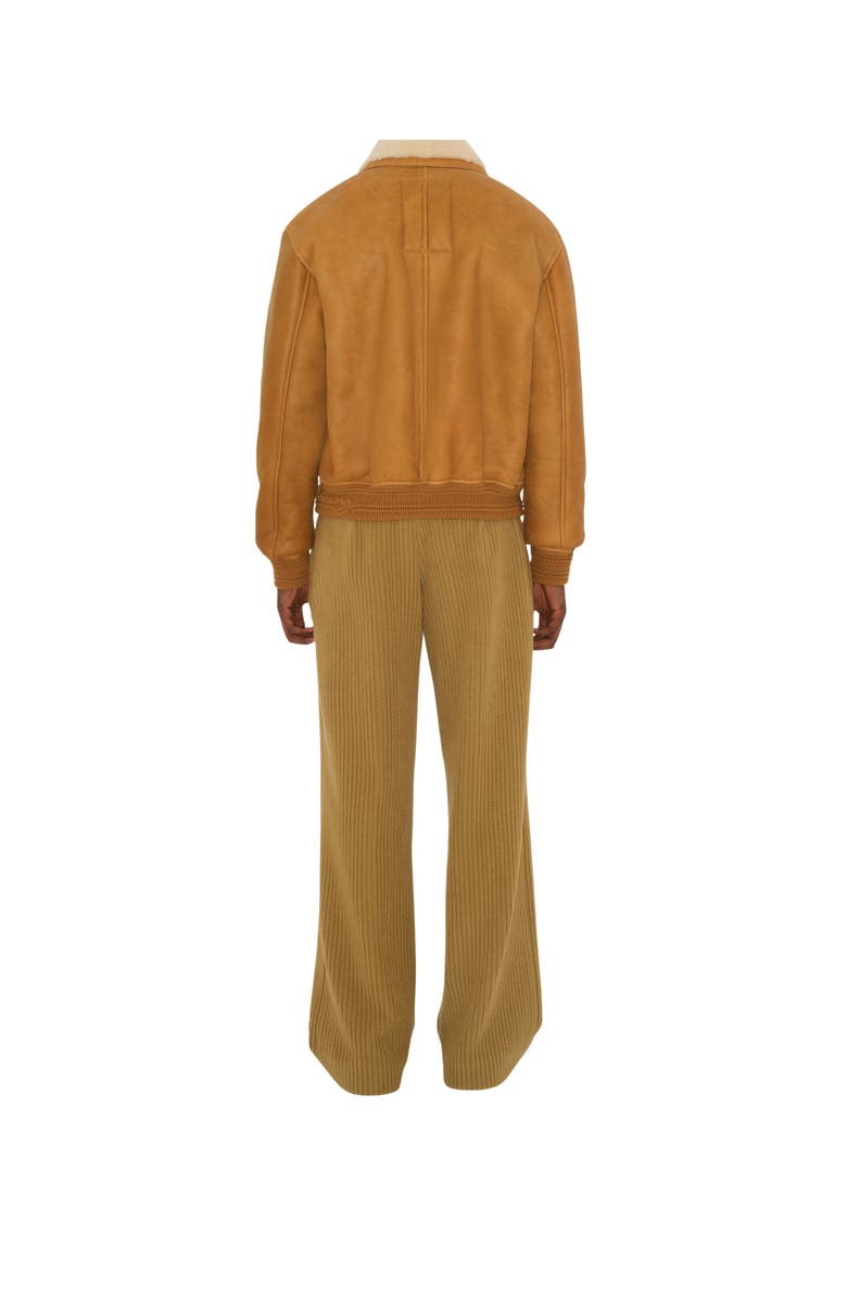 Burberry Shearling Harrington Jacket, Alternate, color, 